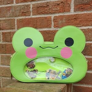 Blush Sprout Froggie Ita Bag with 8 Keychains/Pins (837)
